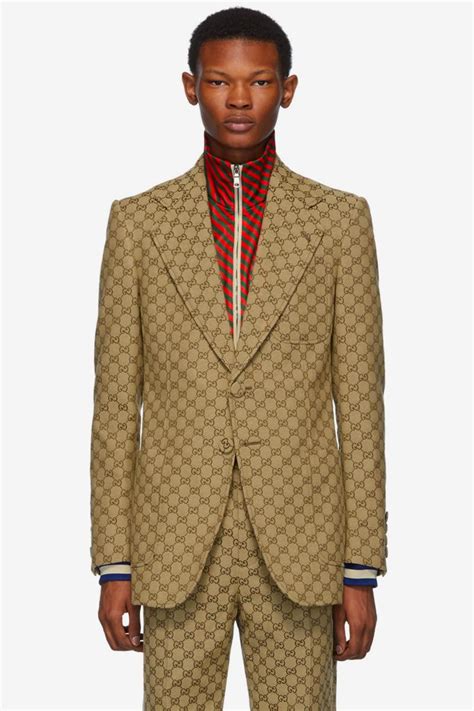 gucci monogram suit